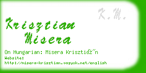 krisztian misera business card